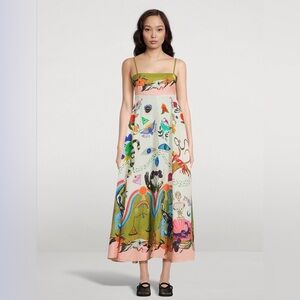 ALEMAIS
Evergreen Printed Midi Sundress